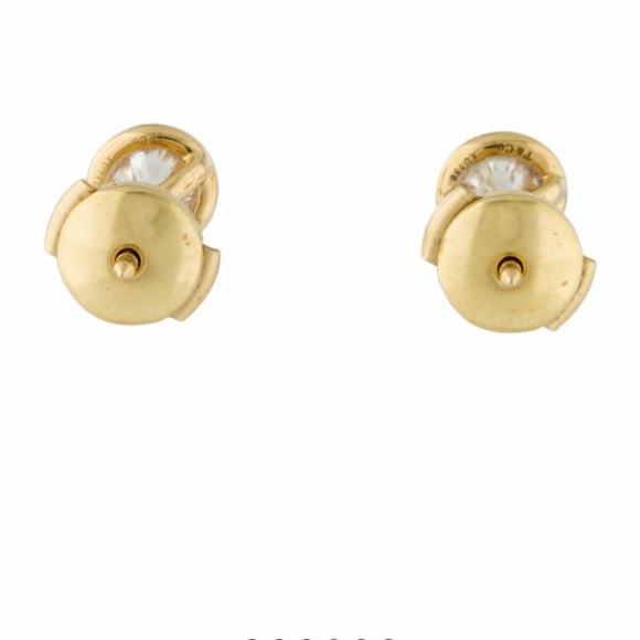 Tiffany & Co. Elsa Peretti Diamonds By the Yard Yellow Gold Earrings - Picture 3 of 10